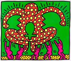 Keith Haring, Aus: The Fertility Suite, 1983, Silkscreen in colors