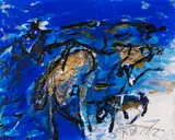 Emil Schumacher, GE-17/1995, 1995, Mixed media