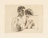 Edvard Munch, Zwei Menschen (To mennesker), 1914, Drypoint