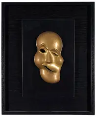 Christian Dell, Wandmaske, 1921, Brass