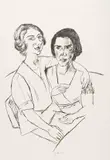 Max Beckmann, Paare (3 Bll.), 1921, Lithograph