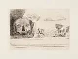James Ensor, Crânes et Masques (Skulls and Masks), 1888, Etching