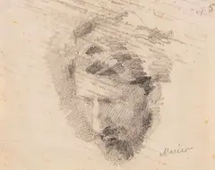 Hans von Marées, Porträt Konrad Fiedler, 1878