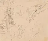 Ernst Ludwig Kirchner, Bergtanne im Tal (Davos)