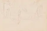 Pierre Bonnard, Homme dans les Ruines, Camion, 1917, Pencil