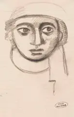 André Derain, Tête, 1912, Pencil drawing