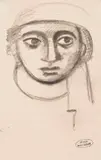 André Derain, Tête, 1912, Pencil drawing