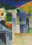 Aristarkh Lentulov, Datscha in Kislovodsk, 1913, Oil on canvas