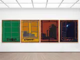 Karl Horst Hödicke, Tageszeiten, 1977, Dispersion on canvas, 4 parts