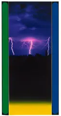 Jack Goldstein, Untitled (Triptycon), 1985, Acrylic on canvas