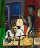 Wolfgang Mattheuer, Nach der Party, 1968, Oil on fibreboard