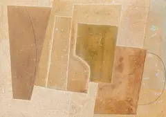 Ben Nicholson, Aug. 59 (Dordogne), 1959, Relief. Oil and pencil on carved board
