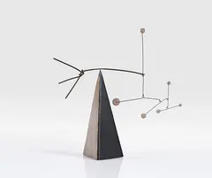 Standing Mobile by Alexander Calder, Ca. 1950, Metal. Standing mobile made of sheet metal and ..., sold Dec 2025