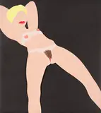Tom Wesselmann, Study for Great American Nude cut-out, 1966, Mixed media. Acrylic and pencil on cardboard, m...