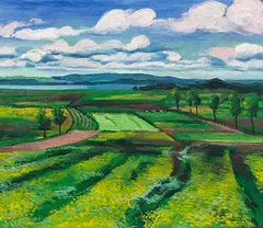 Max Pechstein, Wiesen, 1928, Oil on canvas