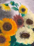 Emil Nolde, Sonnenblumen, Um 1926/1930, Watercolor