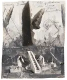 Anselm Kiefer, Leonardo Pisano - liber quadratorum liber abacia Flos practica geometriae (Aus der Serie "Freimaurer"), 2007, Mixed media. Gouache and charcoal over collaged...