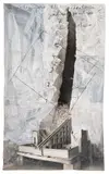Anselm Kiefer, Leonardo Pisano - liber quadratorum geometriae (Aus der Serie "Freimaurer"), Um 2007, Mixed media. Gouache and charcoal over photo co...