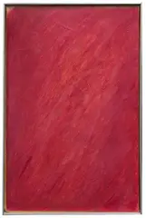 Arnulf Rainer, Rote Zudeckung, 1957, Mixed media on canvas laminated on paper and fr...