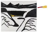 Enzo Cucchi, Fucile (2-teilig), 1980, Oil on canvas