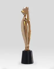 Alexander Archipenko, Flat Torso, 1914, Polished Bronze