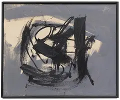 Antonio Saura Atarés, Autorretrato 51, 1958, Oil on canvas
