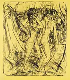 Ernst Ludwig Kirchner, Zwei Akte am Atelierfenster, 1914, Lithograph