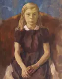 Lotte Laserstein, Mädchenportrait, 1947, Oil on canvas