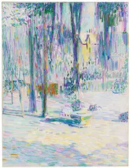Curt Herrmann, Im Park von Schloss Pretzfeld, Um 1908/09, Oil on canvas
