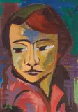Karl Schmidt-Rottluff, Mädchenkopf