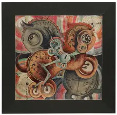 Robert Michel, Ein 2tes Schützenfest, 1920/21, Color India Ink and opaque white on chalk-prime...