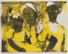 Emil Nolde, Fischerkinder, 1926, Lithograph in colors