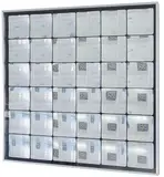 Adolf Luther, Spiegelobjekt, 1968, 36 concave mirrors mounted on a plexiglass plat...