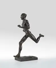 Renée Sintenis, Der Läufer Nurmi, 1926, Bronze with a brown-green patina