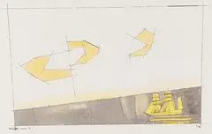 Lyonel Feininger, Wolken IV, 1934, Watercolor and India ink