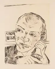 Max Beckmann, Jahrmarkt, 1922, The portfolio comprising ten Drypoint etchings