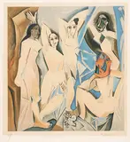 Les Demoiselles d'Avignon by Pablo Picasso, Ca. 1955, Farblithografie auf ARCHES (Wasserzeichen), sold Dec 2025