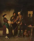 Franz Defregger, Abschied der Jäger, 1876, Oil on canvas