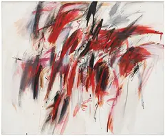 Peter Brüning, Ohne Titel, Um 1963, Oil and color chalk on canvas