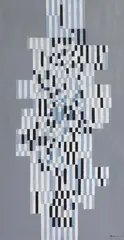 Adolf Fleischmann, Totem No. 1, Composition 378, 1963, Oil on canvas