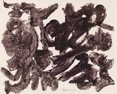 David Smith, 90-12-57, 1957, Mixed media. Pigment ink with egg, thinned with...