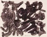 David Smith, 90-12-57, 1957, Mixed media. Pigment ink with egg, thinned with...
