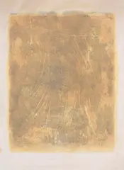 Gotthard Graubner, Ohne Titel, 1973, Thinned Oil paint on cellulose, upper corners o...