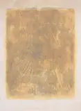 Gotthard Graubner, Ohne Titel, 1973, Thinned Oil paint on cellulose, upper corners o...