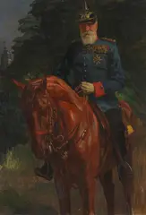 Wilhelm Trübner, Reiterbildnis des Großherzogs Friedrich I. von Baden, 1904, Oil on canvas