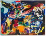 Asger Jorn, Une mime de rien (ou presque), 1967, Oil on canvas