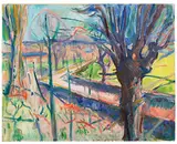 Edvard Munch, Frühlingstag auf Jeløya (Vårdag på Jeløya), 1915, Oil on canvas