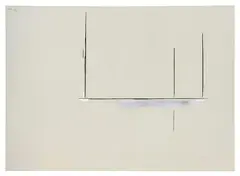 Robert Motherwell, Open # 184, 1969, Acrylic and charcoal on canvas
