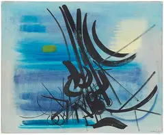 Hans Hartung, T1949-13, 1949, Oil on canvas
