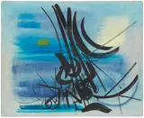 Hans Hartung, T1949-13, 1949, Oil on canvas